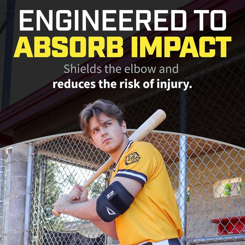 3N2 Batters Elbow Guard - Protective Guard for Baseball or Fastpitch Softball - Elbow Pad with Adjustable Straps, Lightweight, Comfortable & Protective - Image 2